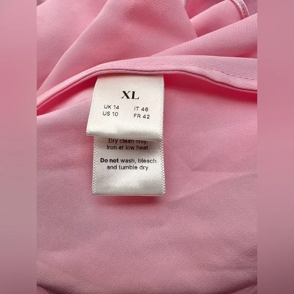 NWT Anna October Tulip Satin Maxi Dress In Pink Size XL - Picture 8 of 10